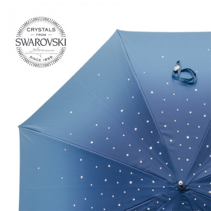 Зонт Pasotti «Swarovski®» синий