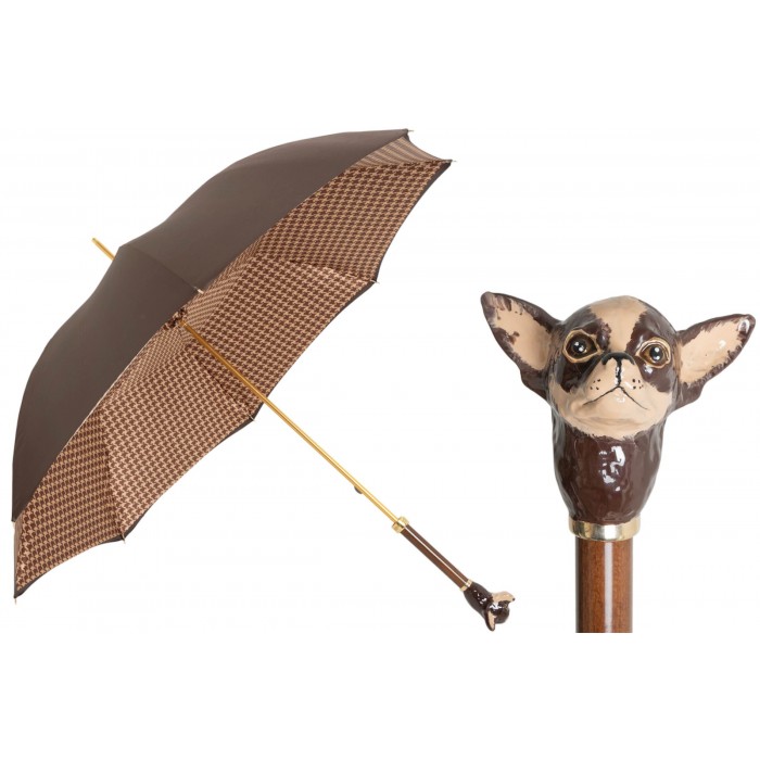 Зонт Pasotti «Чихуахуа» коричневый