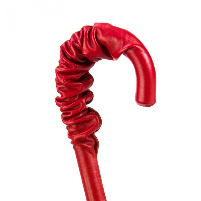 Зонт Pasotti «Леопардовый» красный с черным