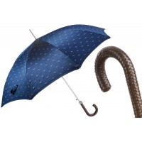 Парасолька «Пейслі» з плетеною ручкою 117 см