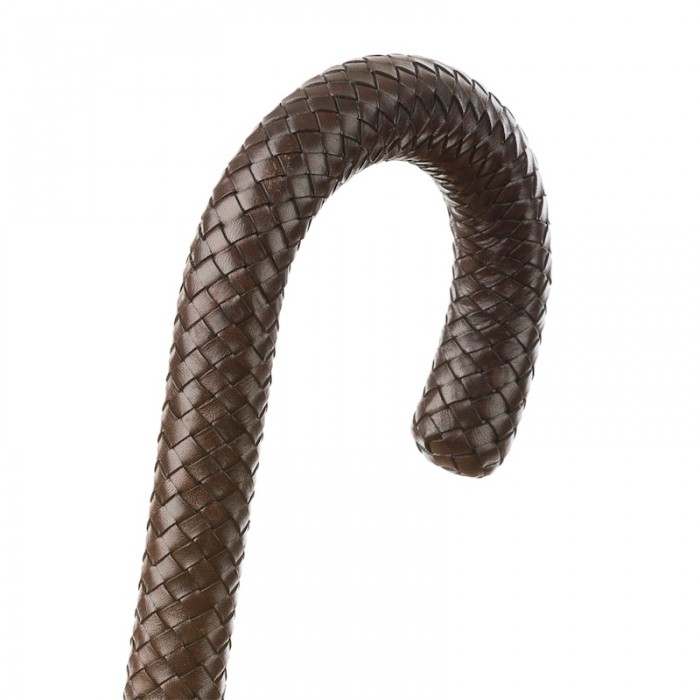 Зонт Pasotti «Пейсли» с плетеной ручкой