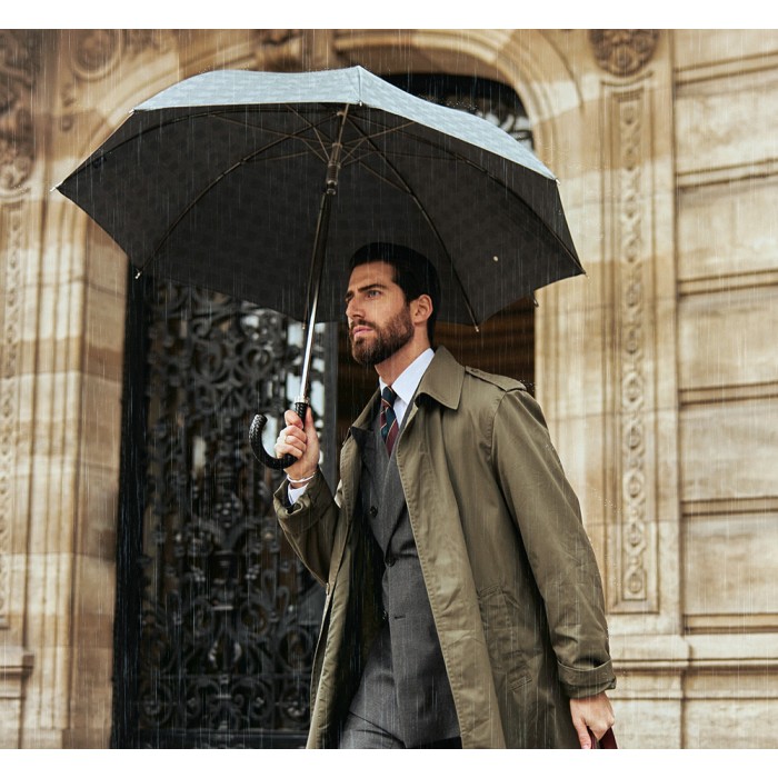 Зонт Pasotti «Милфорд» с плетеной ручкой