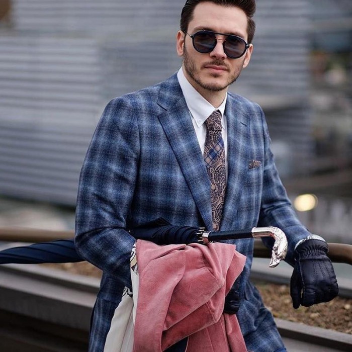 Зонт «Серебряный орел» синий