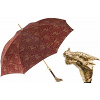 Зонт «Золотой дракон» бургунди