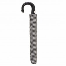 Зонт складной «Пье-де-пуль» с кожаной ручкой