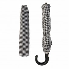 Зонт складной «Пье-де-пуль» с кожаной ручкой