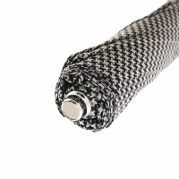 Зонт складной «Пье-де-пуль» с кожаной ручкой