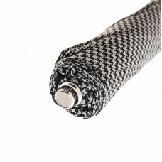 Зонт складной «Пье-де-пуль» с кожаной ручкой