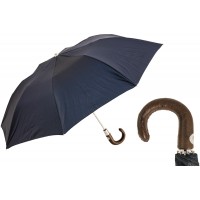 Зонт складной «Cине-коричневый»
