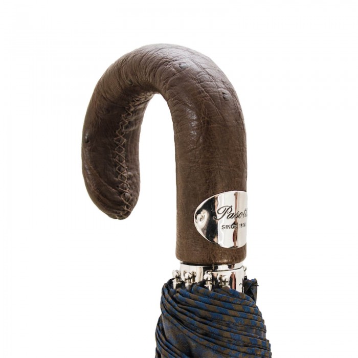 Зонт Pasotti складной «Cине-коричневый»