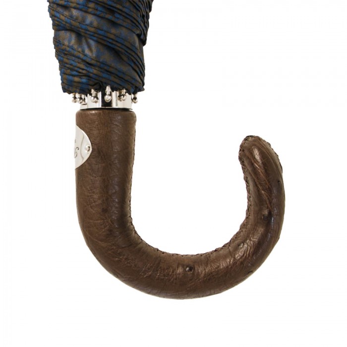 Зонт Pasotti складной «Cине-коричневый»