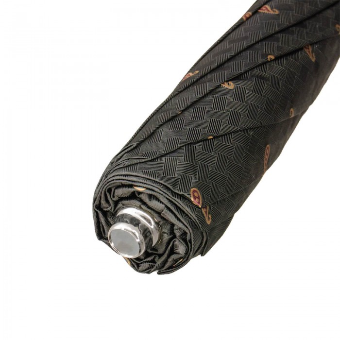 Зонт Pasotti складной «Пейсли» с бамбуковой ручкой