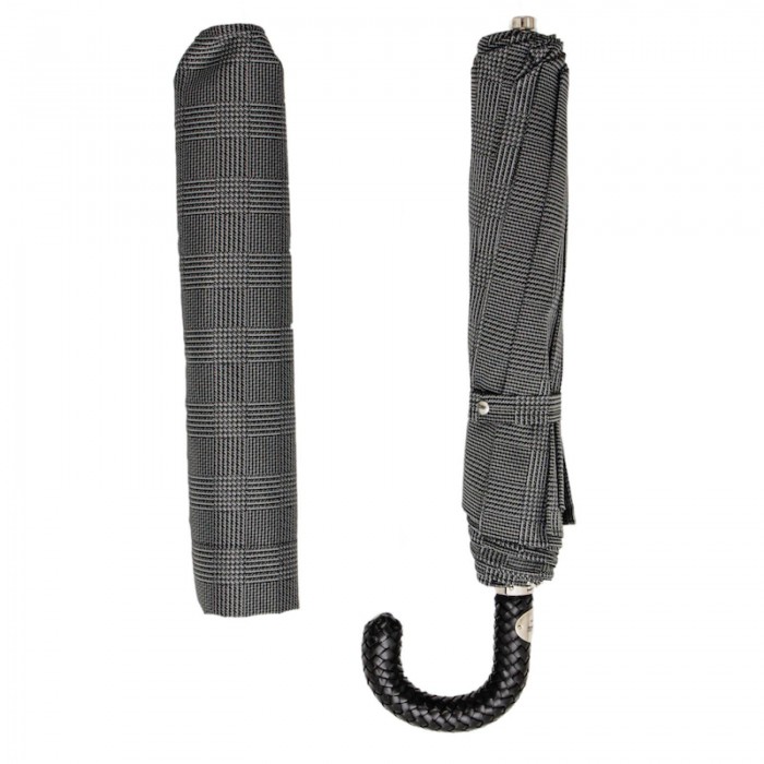 Зонт Pasotti складной «Милфорд» с плетеной ручкой